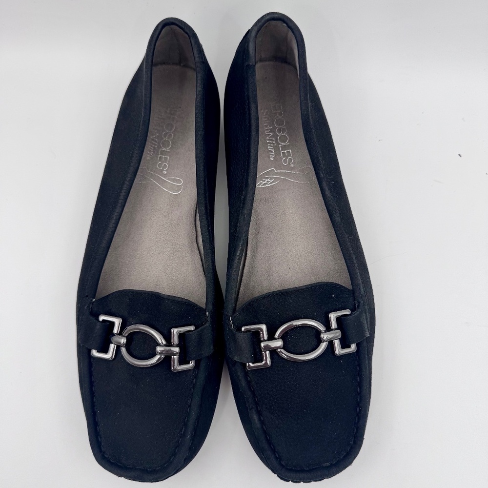EUC Aerosoles Women's Hazelnut Suede Loafer Flats - Comfort Stitch 'N Turn | 9M